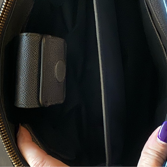 Coach Navy Leather Satchel - Picture 6 of 10